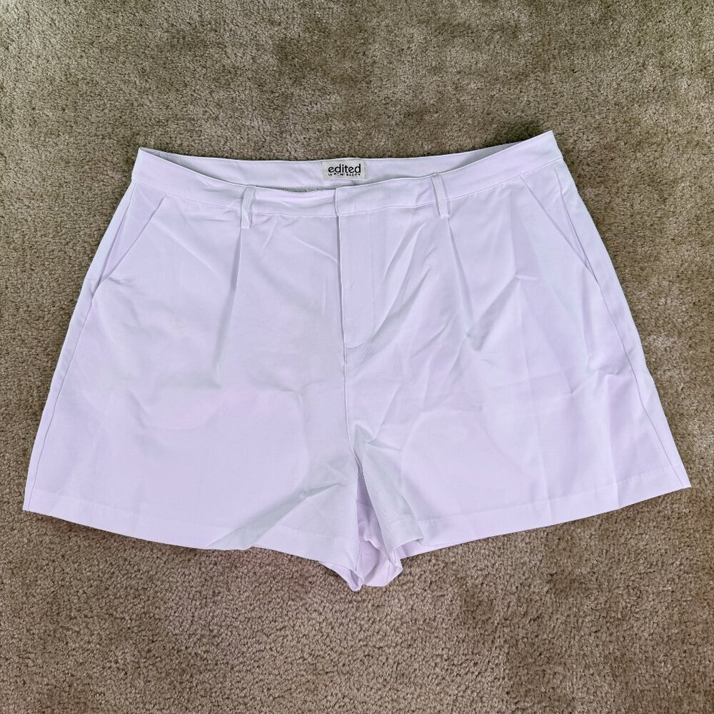 Edited by Remi Bader Trouser Shorts Size 18W High-Rise White 42x4 NWT F018